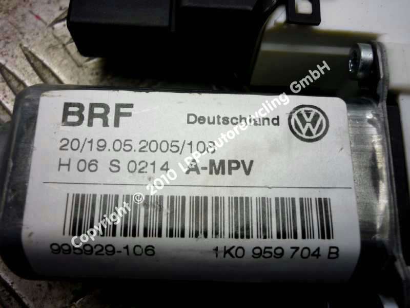 VW Touran 1T Fensterhebermotor Tür hinten rechts 1K0959704B BROSE BJ2005